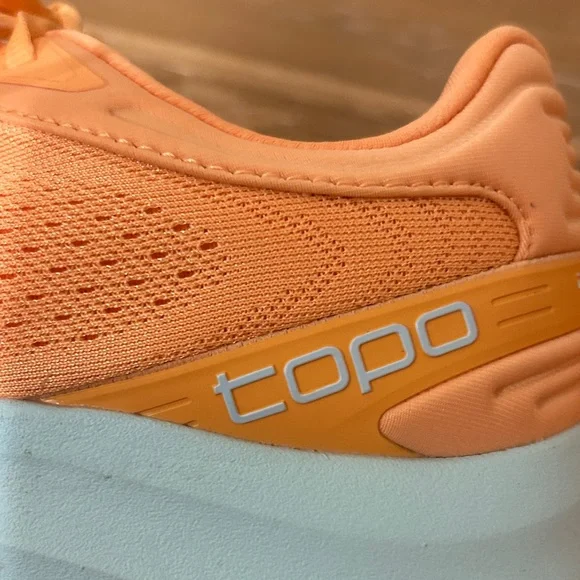 Topo Women's Orange/Sky Athletic Phantom 3 Shoes - Picture 7 of 11